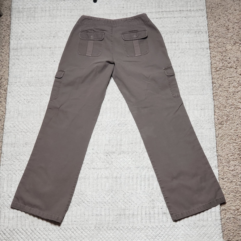 Cabela’s Casuals Women’s 6R Grey Cotton Wide‑Leg Cargo Pants | Outdoor Hiking Ut - Picture 16 of 16